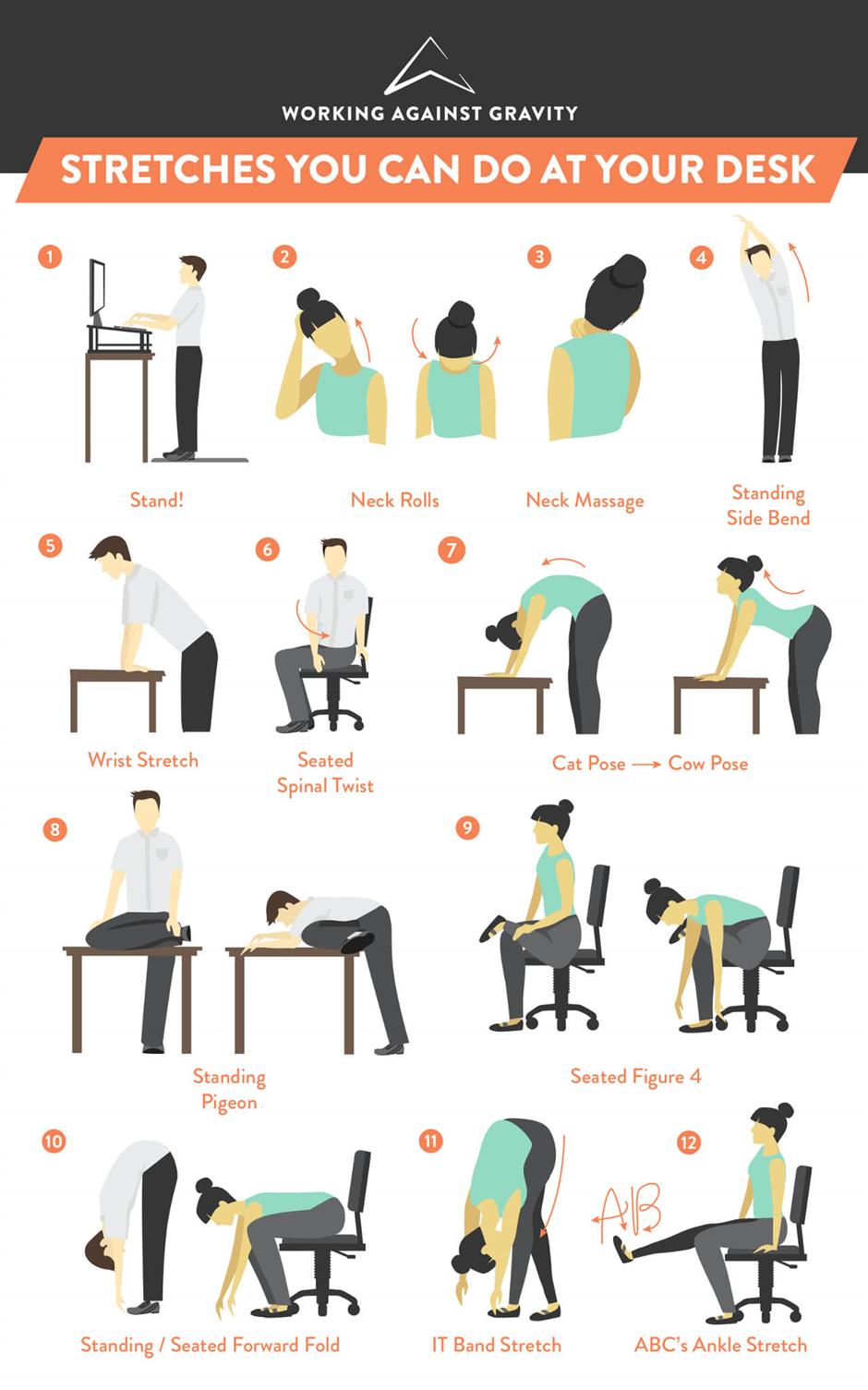 Stretches You Can Do At Your Desk Working Against Gravity